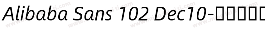 Alibaba Sans 102 Dec10字体转换